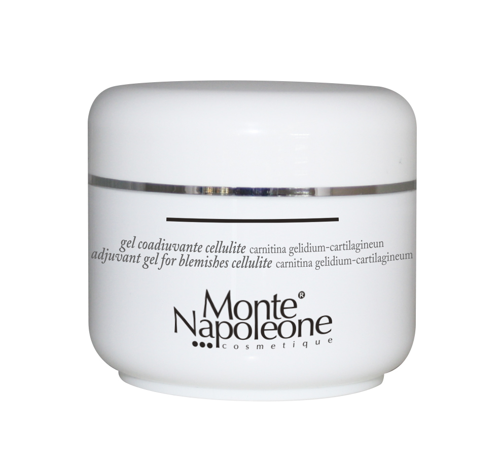 Adjuvant gel for blemishes cellulite carnitine gelidium-cartilagineum